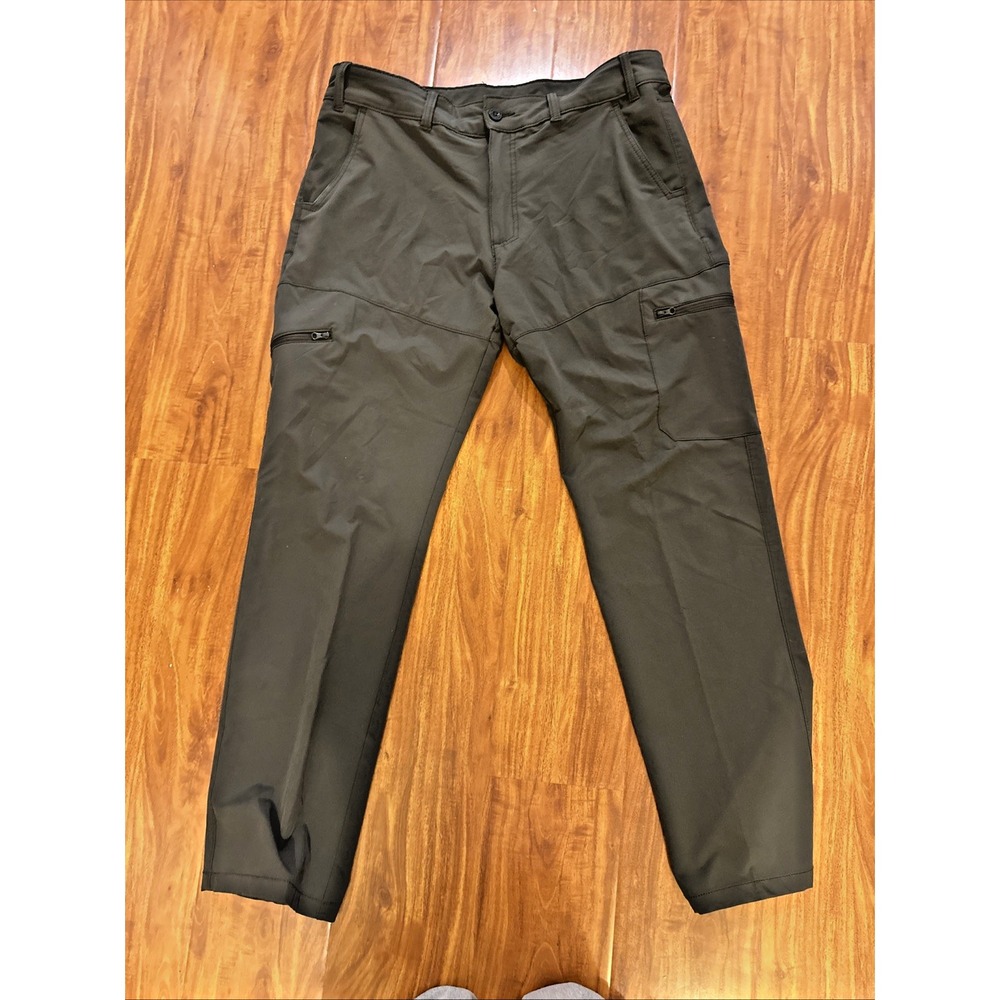Magellan Outdoors Men's Army Green Cargo Pants Classic Fit Moisture Wicking‎ 35W
